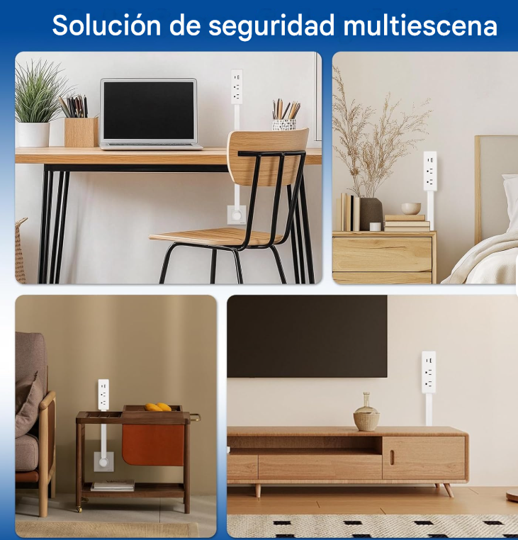 🔌Extensor de Tomacorriente Giratorio 180° con USB y USB-C | AXORA RD| ENVIO GRATIS 🚚
